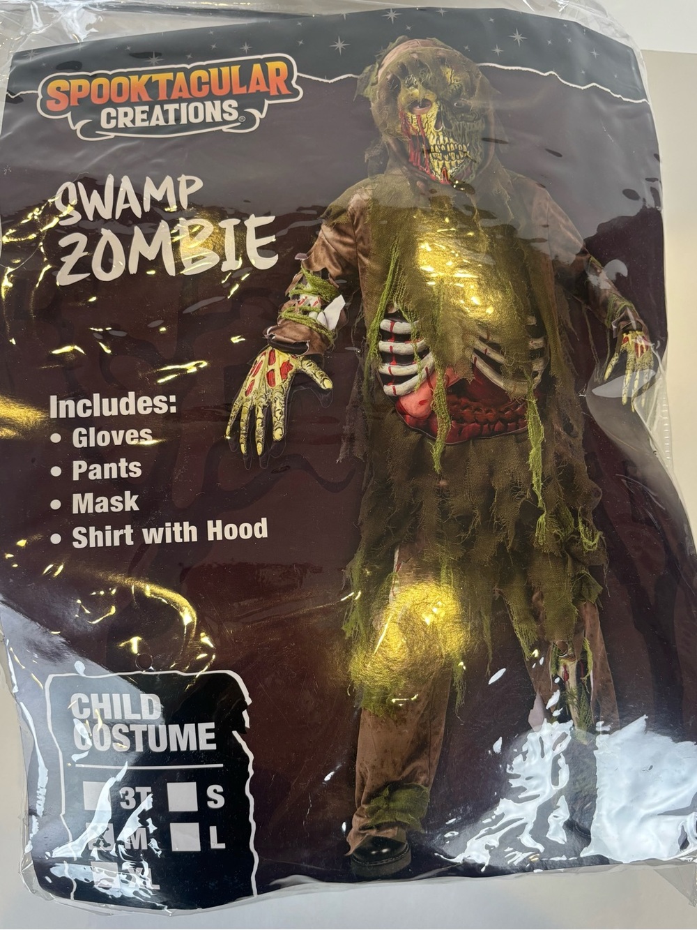 Spooktacular Creations Kids Swamp Zombie Costume Set Size M (8-10)